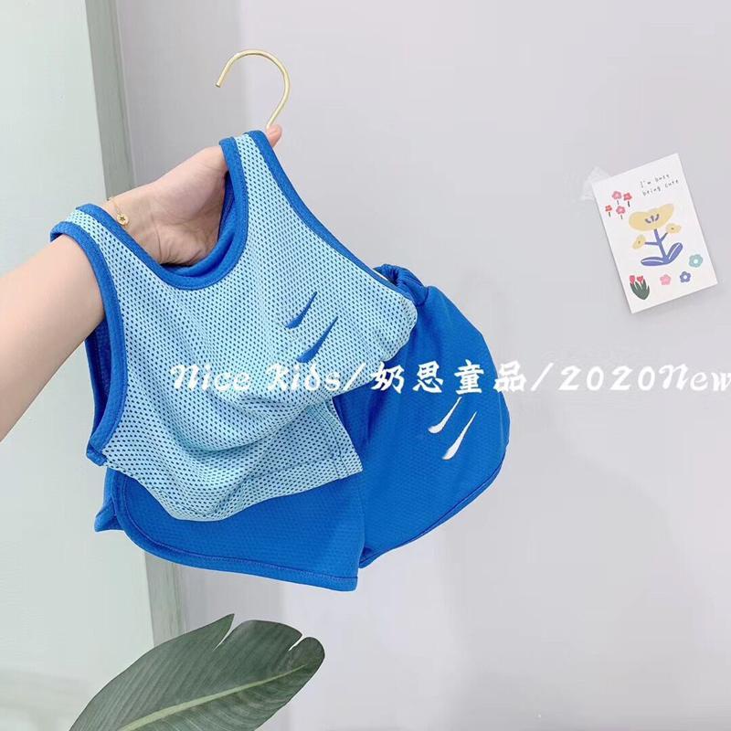 Set Đồ Thể Thao Gồm Áo Sát Nách Và Quần Short Thời Trang Năng Động Cho Bé