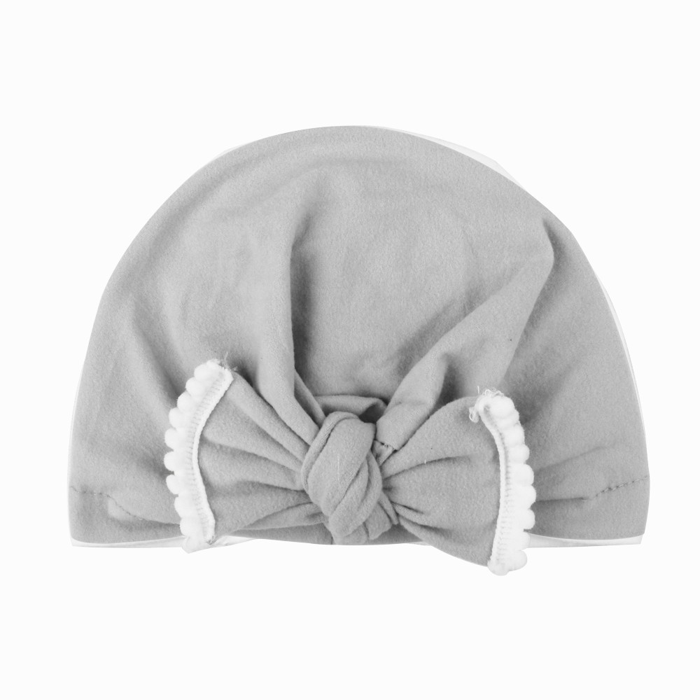 Mũ tuban cho bé viền bèo trắng