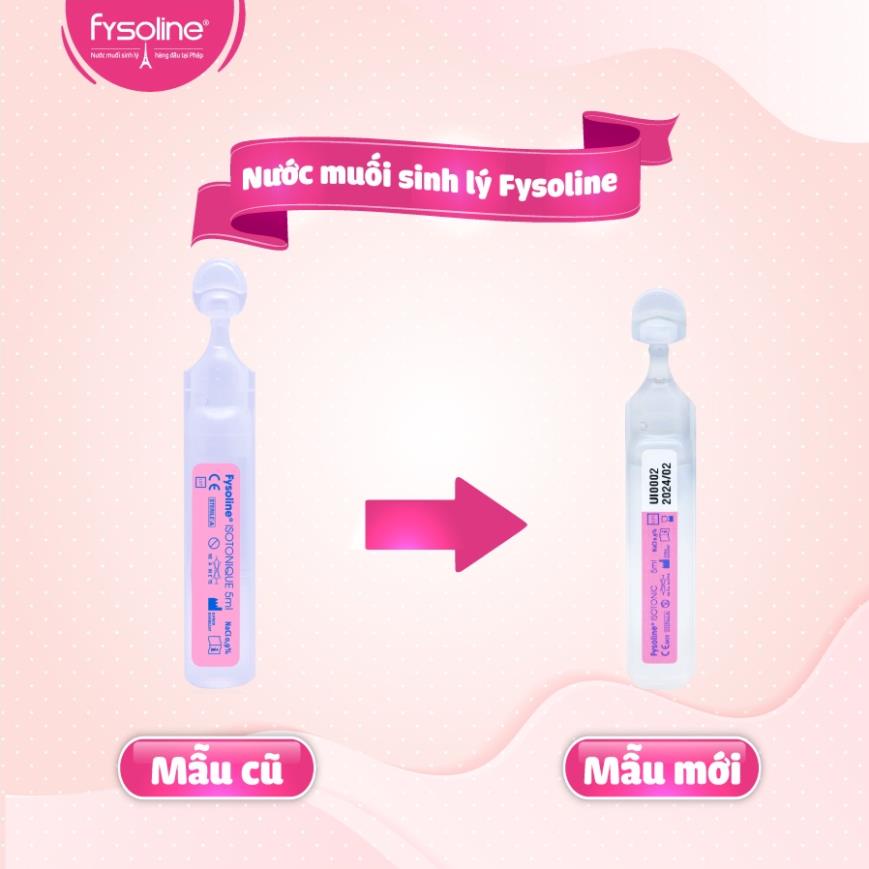 Fysoline - Nước muối sinh lý Pháp - Vệ sinh mắt, mũi, miệng cho bé
