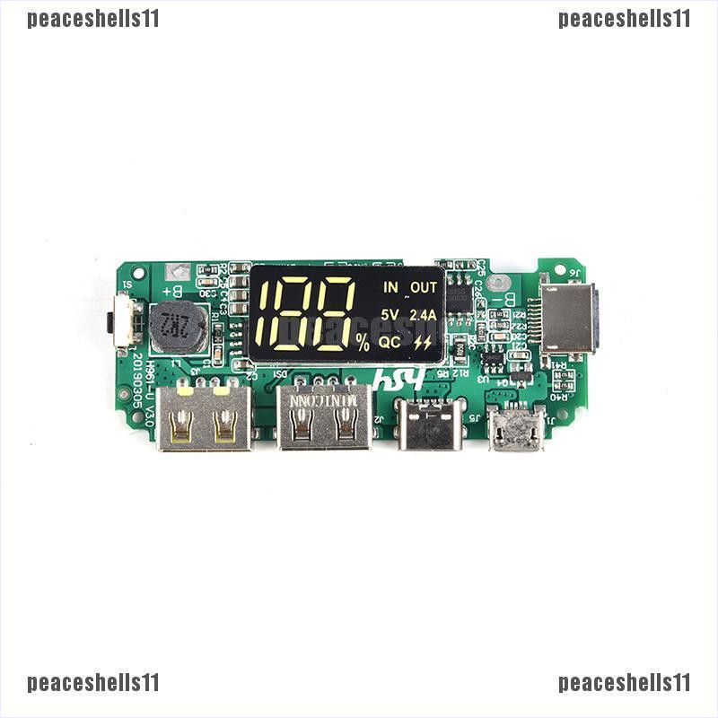 Pin Sạc Dự Phòng 5V 2.4A USB 18650 Có Đèn LED