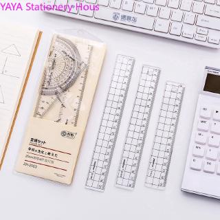 Bộ 4 Thước Kẻ Trong Suốt 15cm Cho Học Sinh