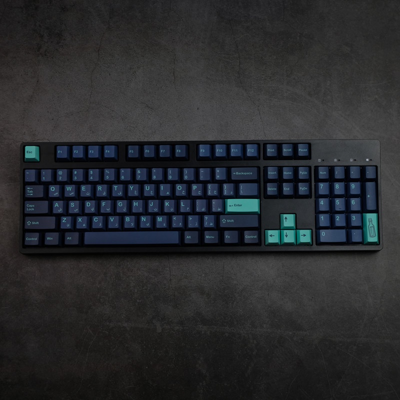 GMK Arabian Sea keycaps, 140 phím keycaps Cherry Profile DYE-SUB Cá nhân hóa GMK Keycaps cho bàn phím cơ
