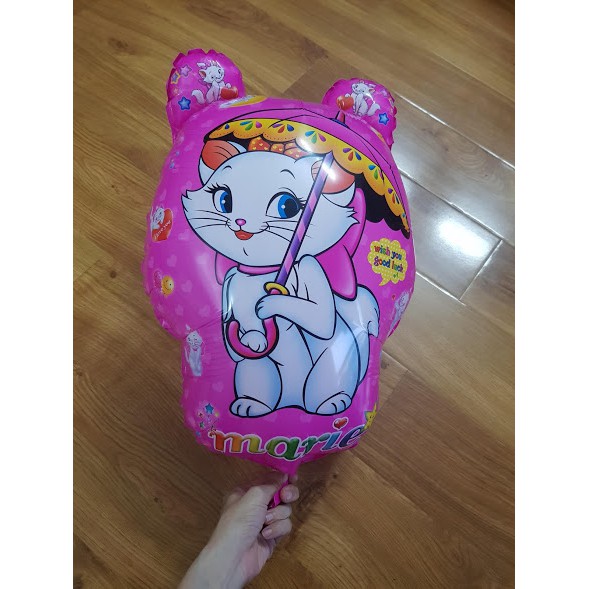 BÓNG BẠC TRUNG IN MÈO DÙ SIZE 60CM