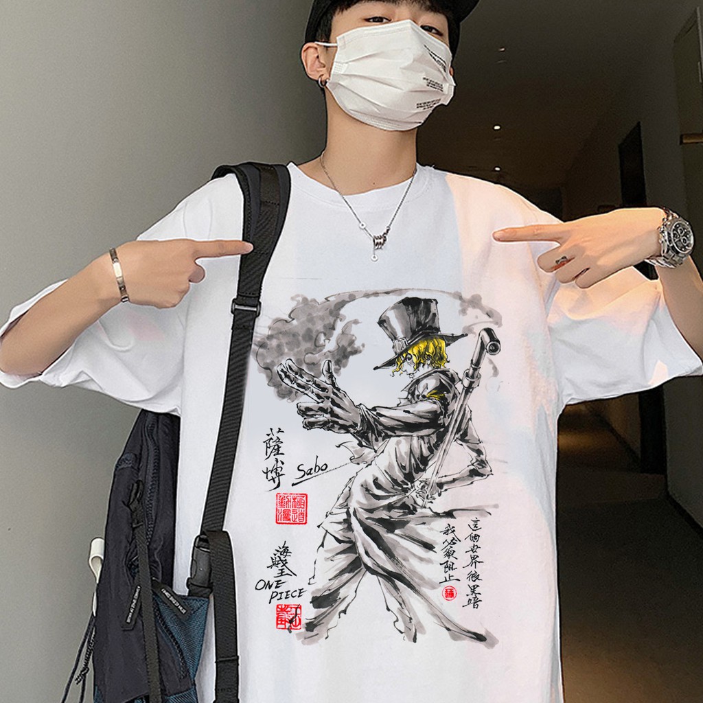 Áo thun, áo phông tay lỡ form rộng oversize anime hoạt hình ONEPIECE LUFFY M871 | BigBuy360 - bigbuy360.vn