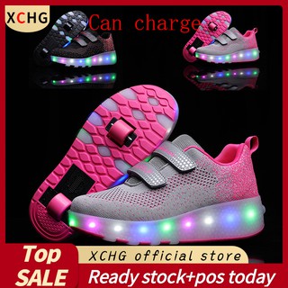 Giày Trượt Patin Có Đèn Led Sạc Size 27-43 Thời Trang Cao Cấp Dành Cho Bé