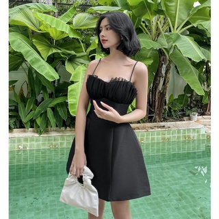 Đầm dây cúp lưới ngực , Peace House Clothing