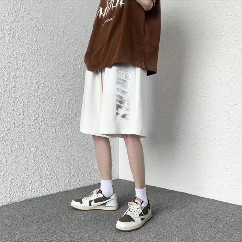 【Hàng Có Sẵn】Quần Short Thể Thao Đi Biển Có Túi Lưng Dây Rút Size Lớn IG26 Cho Nam#