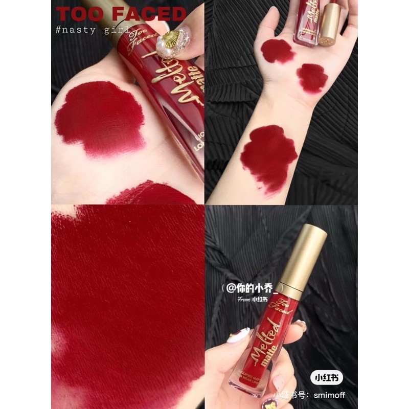 Son kem lì Too Faced Melted Matte Liquid Lipstick - màu Nasty Girl