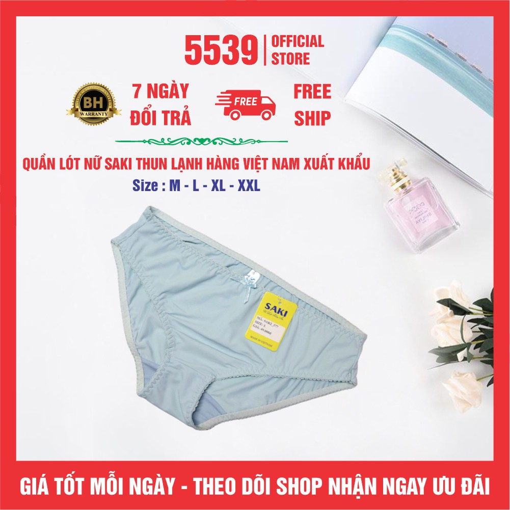 Quần lót nữ thun lạnh trơn bóng Saki nhiều màu co giản tốt mặc thoải mái dễ phối đồ  - Shop 5539 | BigBuy360 - bigbuy360.vn