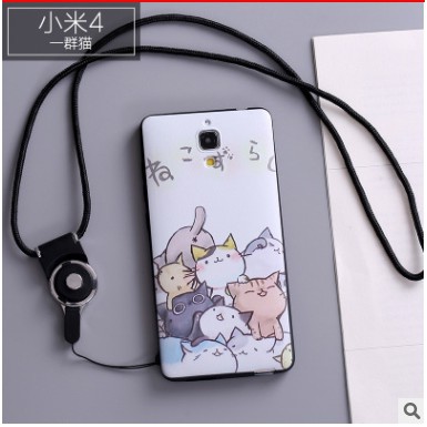 FREESHIP ĐƠN 99K_Xiaomi mi4 | Ốp lưng xiaomi mi 4 in hình cute ( tặng dây đeo )