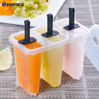 Khuôn làm kem 3 chiếc nhựa trong Inomata nội địa Nhật Bản