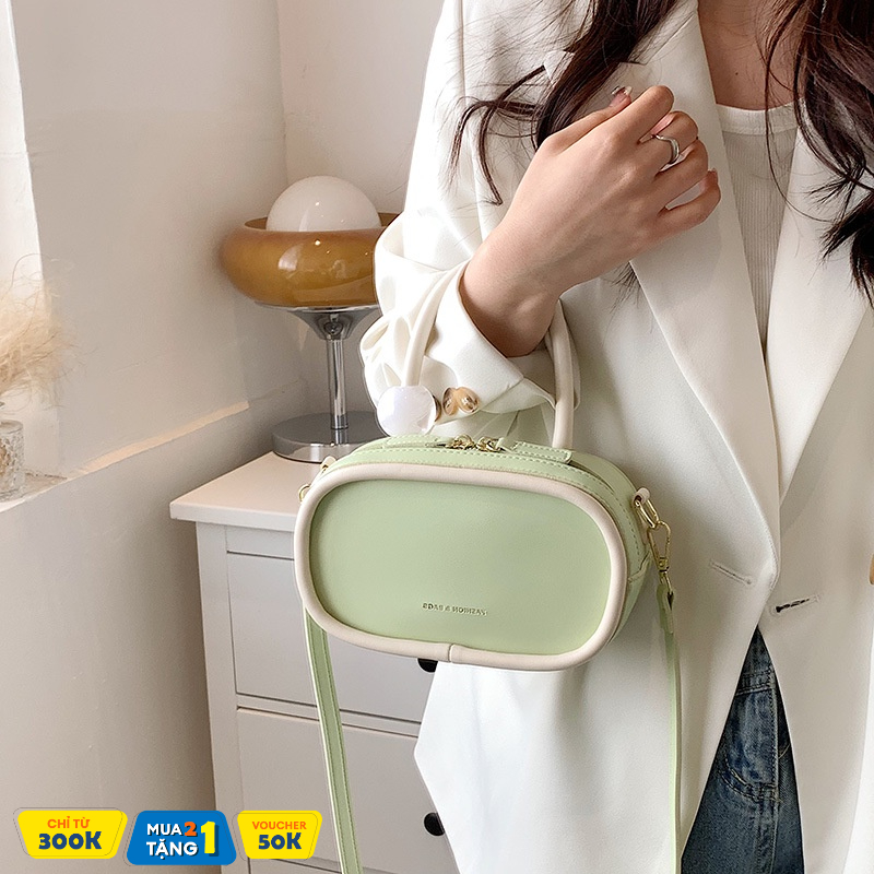 Túi xách nữ đeo chéo thời trang Hàn Quốc chất liệu PU cao cấp