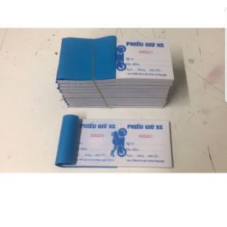 100 cuốn vé giữ xe