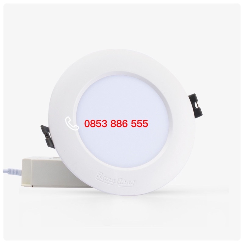 Đèn LED âm trần 110/12W Rạng Đông, Lỗ khoét D110mm 12W, Mã sản phẩm AT04 110/12W, Hàng chính hãng.