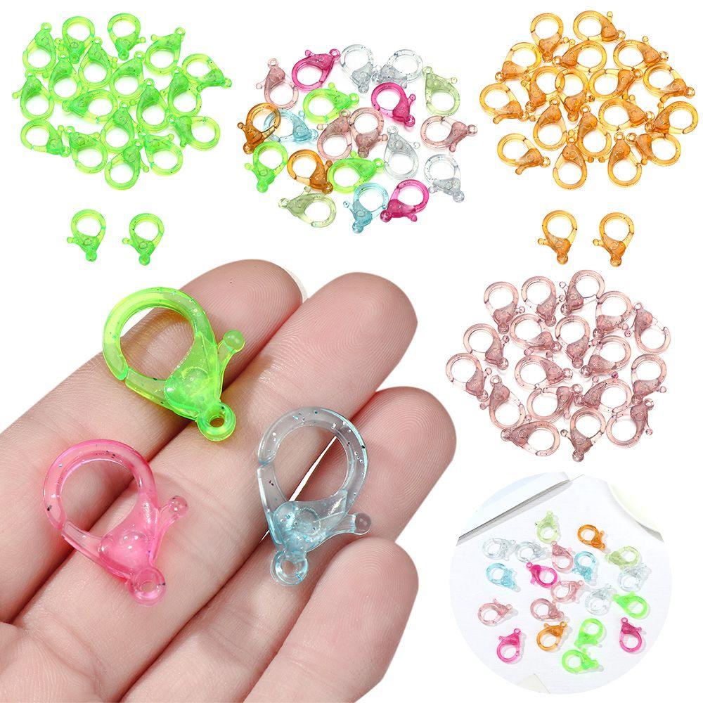 Set 10 Móc Tôm Hùm Bằng Nhựa Acrylic Thủ Công DIY Nhiều Màu Sắc