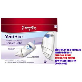 Bình sữa playtex Ventair Natural Shape