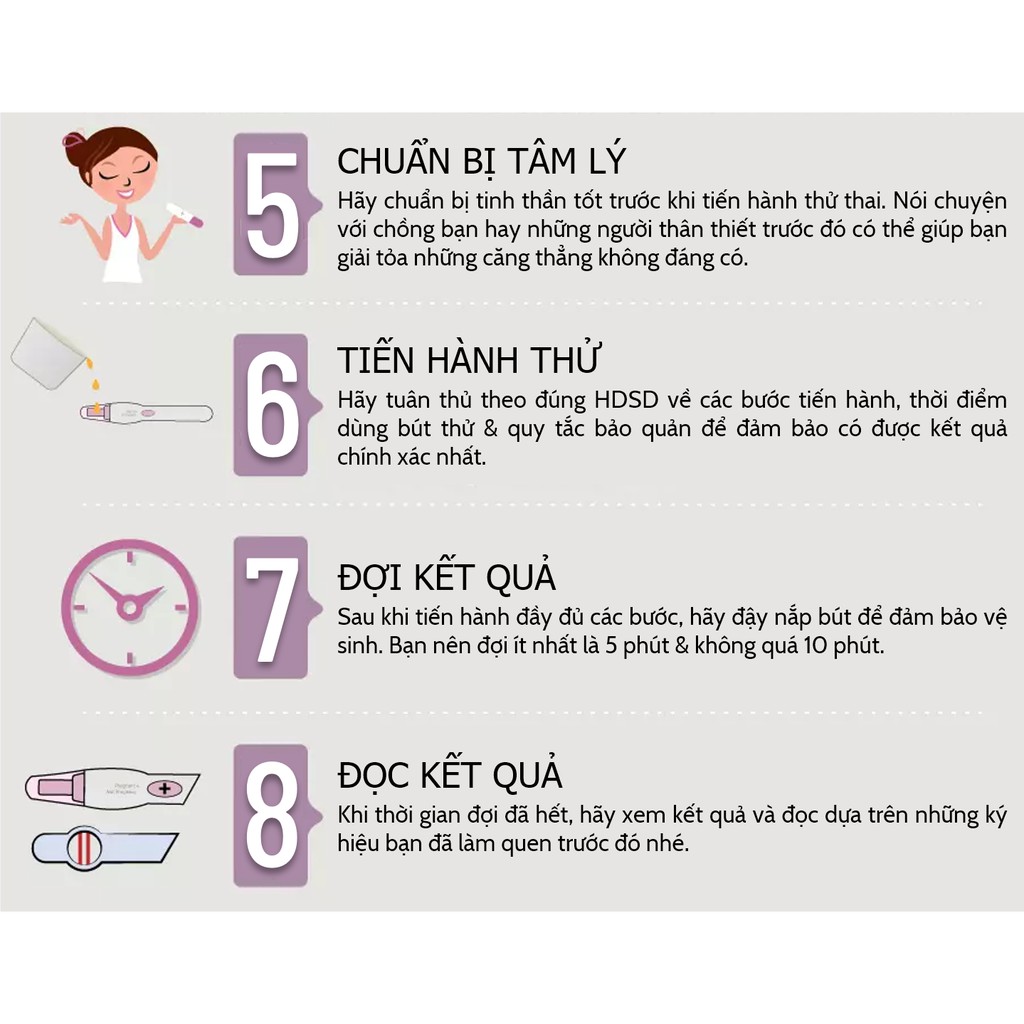 Bút thử thai QuickTana phát hiện thai sớm cho kết quả chính xác - Dụng cụ phát hiện thai sớm Tanaphar ( 1 bút )