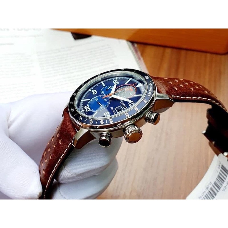 Đồng Hồ Nam Citizen Eco-Drive Mặt 43mm, chống nước 100m