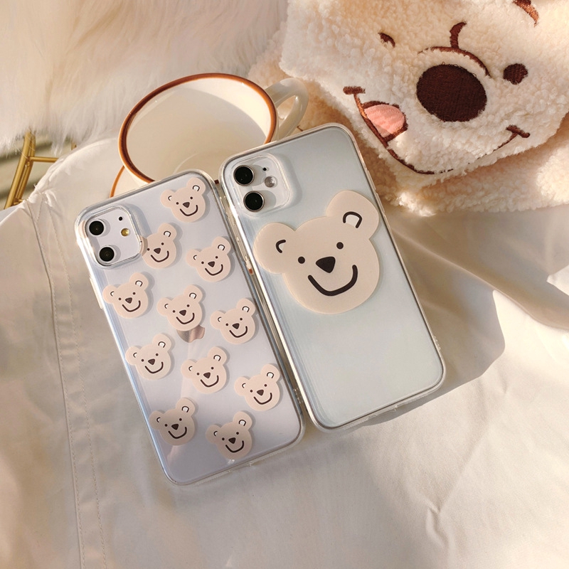 Ốp điện thoại họa tiết gấu cho iPhone 5/5s/6/6 Plus/6s/6s Plus/6/7/7 Plus/8/8 Plus/X/Xs/XS Max/11/11 Pro/11 Pro Max | BigBuy360 - bigbuy360.vn