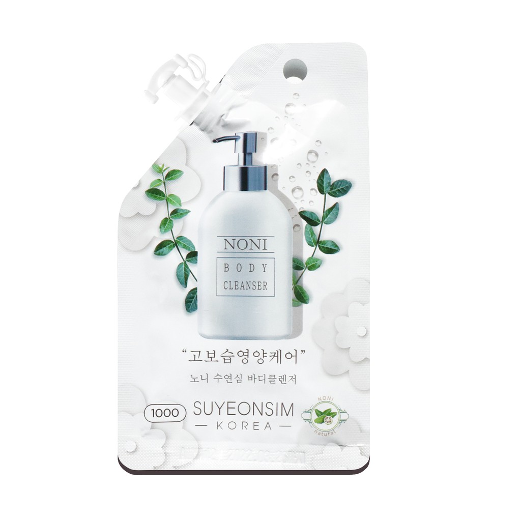[Chính hãng] Sữa tắm trắng da toàn thân không cồn, giảm thâm sạm da nhanh chóng Noni Suyeonsim Body Cleanser - 30g