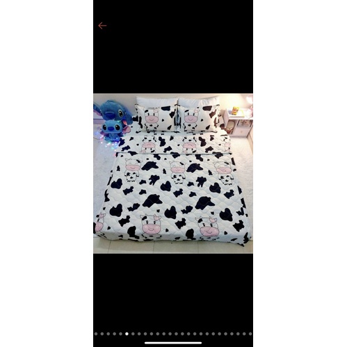 Ga gối poly 3 món hàng đẹp, bộ ga chun kèm 2 vỏ gối được chọn mẫu