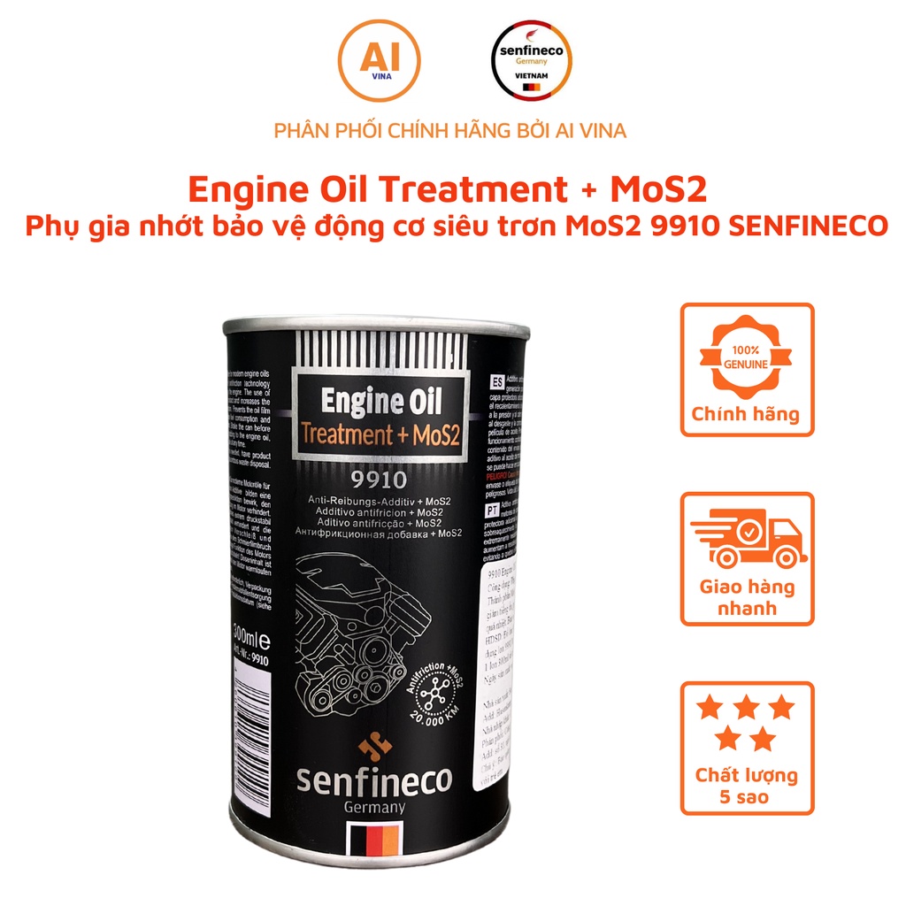 Phụ Gia Nhớt Senfineco 9910 Cao Cấp Bảo Vệ Động Cơ Giảm Ma Sát An Toàn 300ml