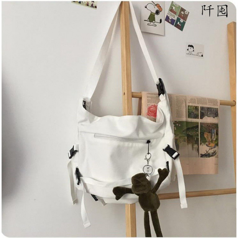 Túi tote vải canvas đeo chéo đeo vai ulzzang hàn quốc xinh xắn