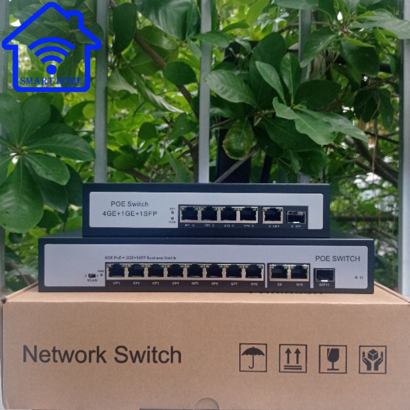 Switch POE+ Cổng LAN 1G chuẩn AF/AT
