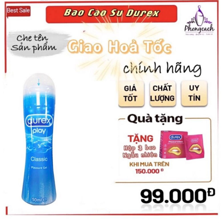 Gel Durex Play classic Intimate 50ml - hỗ trợ cặp đôi -mẫu mới nắp ấn