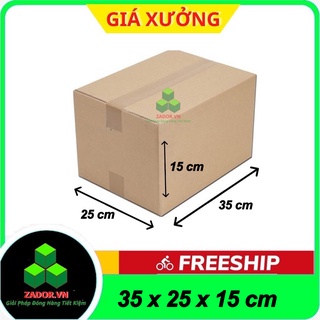 hộp carton 35x25x15 / thùng carton / thùng giấy carton