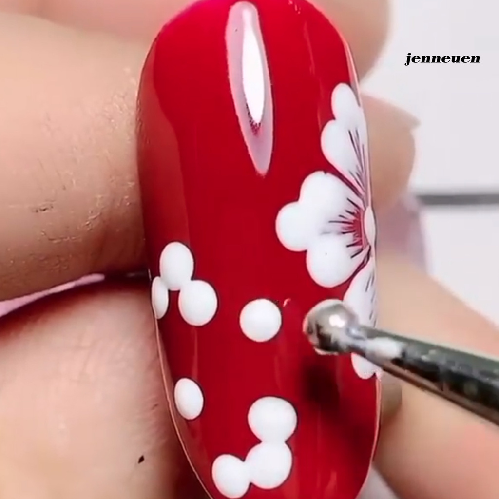 [Hàng mới về] Bộ 20 cọ vẽ móng và dụng cụ chấm móng trọng lượng nhẹ di động cho nữ giới