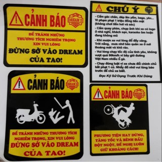 decal cảnh báo dành cho xe điện