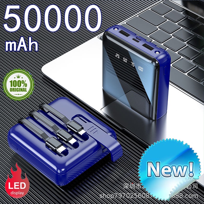 Dụng Cụ Cầm Tay Tiện Lợi Chất Lượng Cao 100000Pin Sạc Dự Phòng Mini Có Đèn led Cho Xiaomi IPhone Huawei oppo 20000mah 30000mah 40000mah