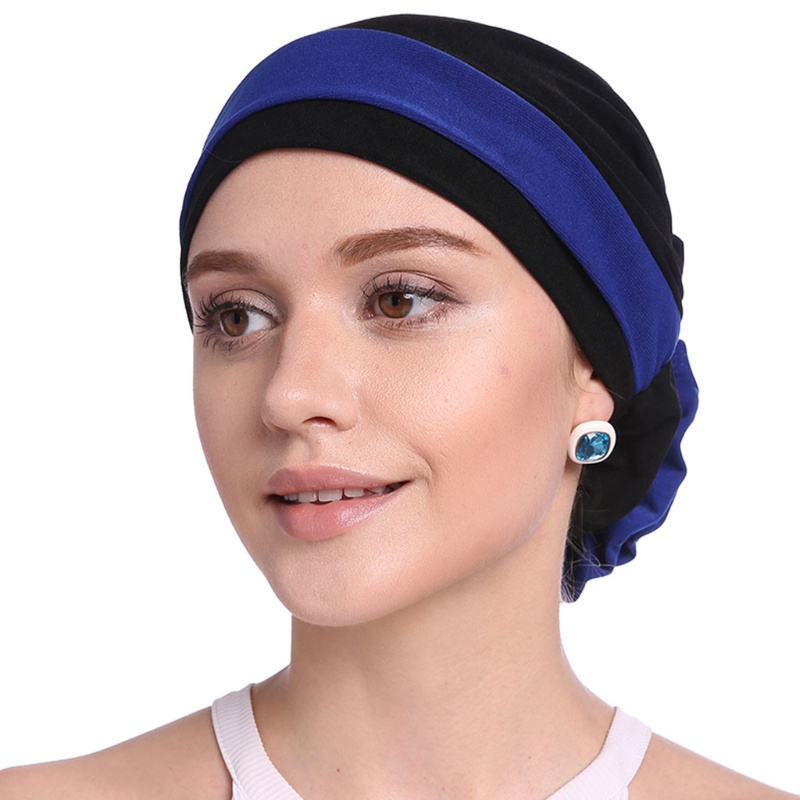 Mũ Trùm Đầu Co Giãn Đính Hoa Phong Cách Vintage Cho Nữ