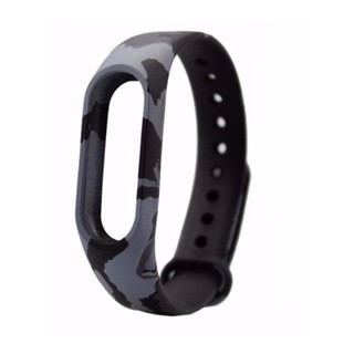 Vòng đeo tay thay thế cho Xiaomi Miband 2_ rằn ri xám