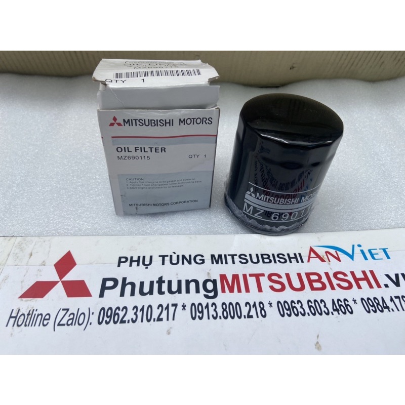Lọc nhớt, Lọc dầu xe Mitsubishi Xpander, Attrage, Mirage, Jolie, Pajero, Outlander, Hàng chính hãng 100% | MZ690115