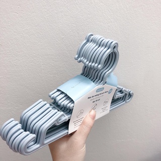 Set 10 Móc áo trẻ em Inochi (MA185) Móc quần áo, Móc nhựa Thích hợp cho cả giàn phơi và dây phơi