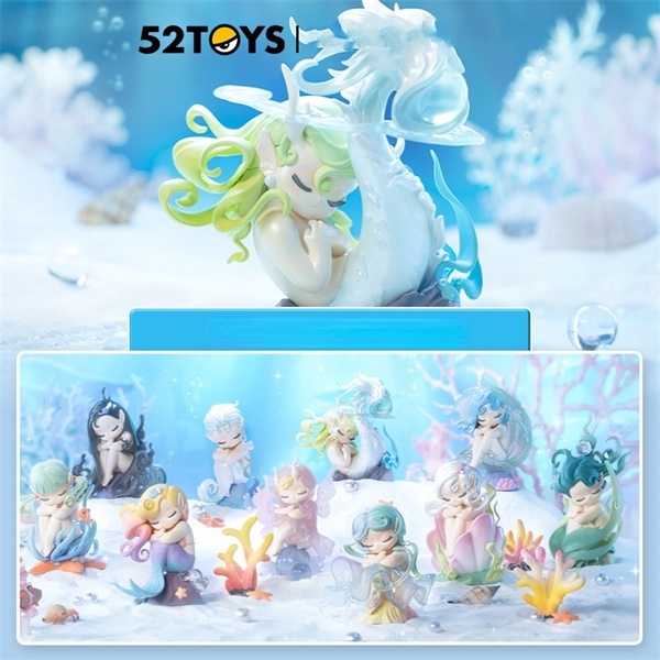 ★HGTOYS★  52toys Sleep Sea Elf Series Blind Box Doll Quà tặng trang trí hợp thời trang