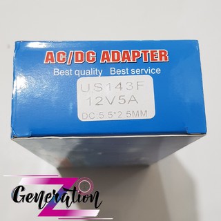 Nguồn 12V-5A đầu jack 5.5MM*2.5MM cho camera, đầu ghi camera - Adapter 12V-5A Jack 5.5MM*2.5MM