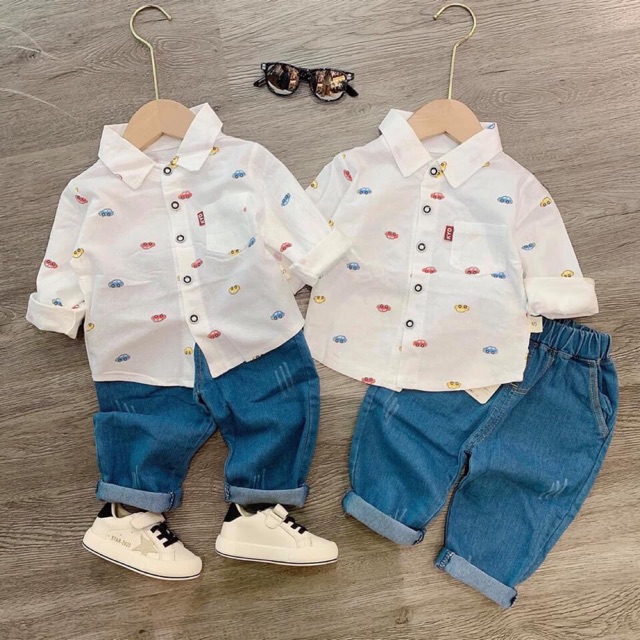 Bộ oto dài tay cho bé mã 80098