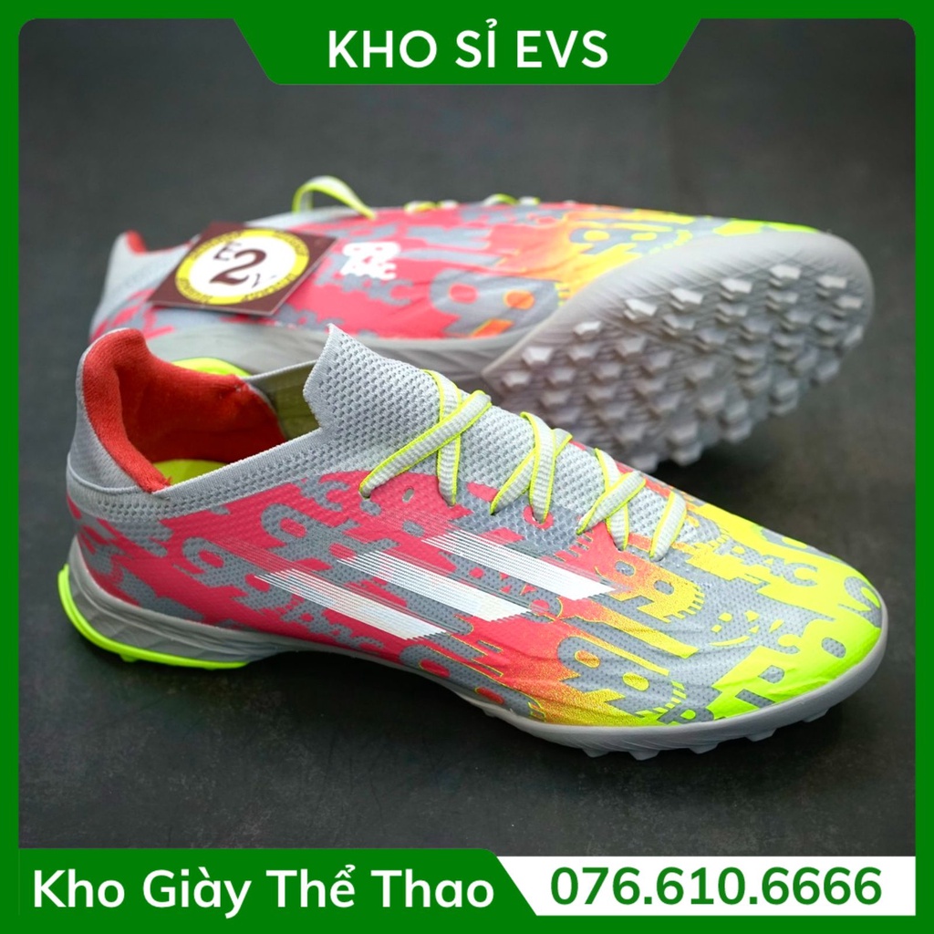 Giày đá bóng nam 𝐗 𝐒𝐩𝐞𝐞𝐝𝐟𝐥𝐨𝐰.𝟏 Xám Chuối, giày đá banh thể thao cỏ nhân tạo ưu việt - 2EVSHOP