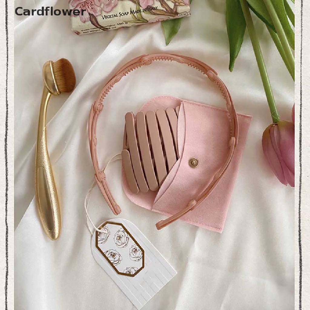 < Cardflower > Băng Đô Thể Thao Co Giãn Gấp Lại Được Hỗ Trợ Tạo Kiểu Tóc
