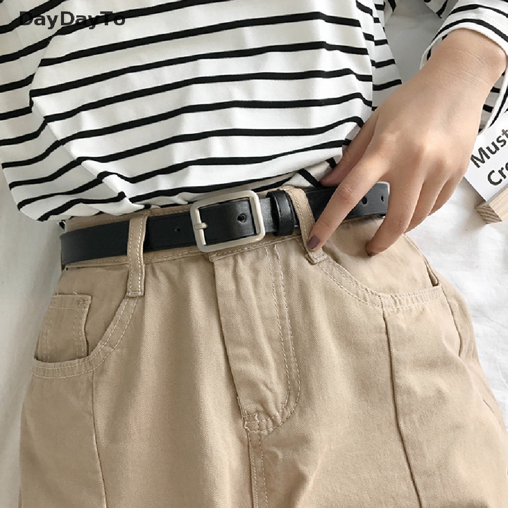 Thắt Lưng Da PU Khóa Vuông Thời Trang Cho Nữ Daydoyto 2021