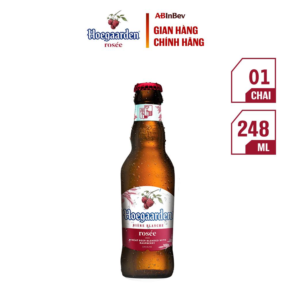 Bia Hoegaarden rosée thùng 24 chai (248ml/chai)