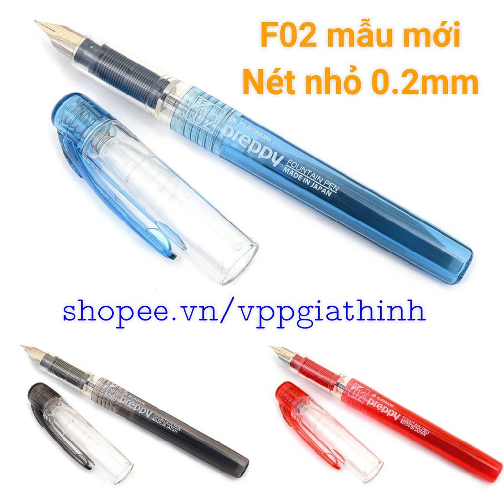 Bút máy Nhật Bản Preppy F02 mẫu mới (nét nhỏ 0.2mm)