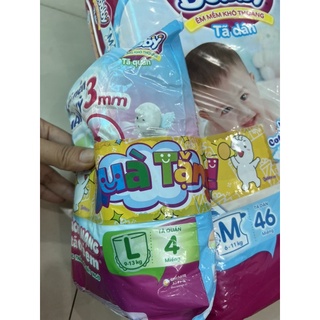 Tả dán Bobby size M48 miếng (tặng 4 tả quần size L)
