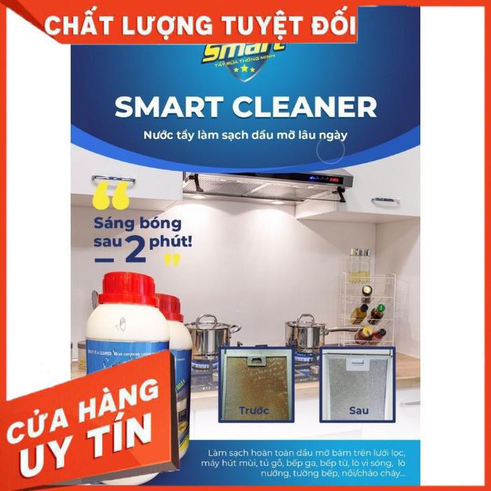 Chai tẩy dầu mỡ Smart 300ml 500ml, tẩy chất bám lâu ngày chỉ trong 5 phút, đăt sắt ra miếng (ảnh thật)