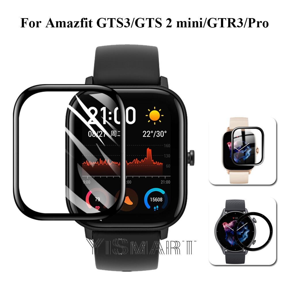 Ốp bảo vệ màn hình bằng sợi carbon mềm 3D cho Amazfit GTR 3 Pro GTR3 GTS 3 GTS3 GTS2 Mini