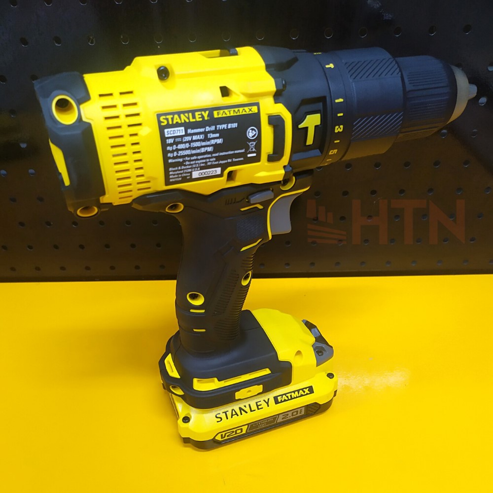 CHÍNH HÃNG - BỘ MÁY KHOAN PIN CẦM TAY 18V STANLEY SCD711D2K