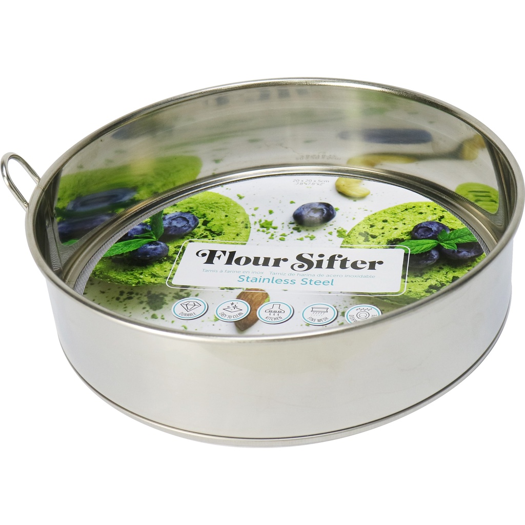 Sàn Rây Bột Tròn bằng Thép Không Gỉ Uncle Bills KA0874